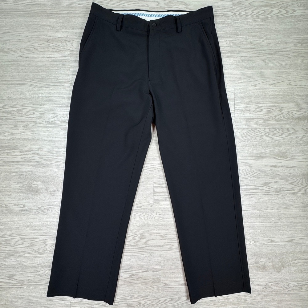 FootJoy Men's Golf Pants Performance Trousers Black‎ 35x30 Stretch Flat Front